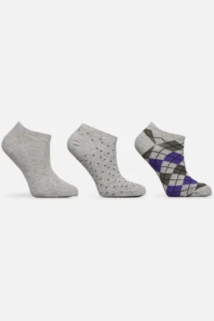 Sarenza Lot de 3 paires invisible femme losange by