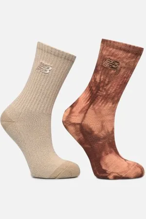 New Balance Lifestyle Tie Dye Midcalf Socks 2Pack by