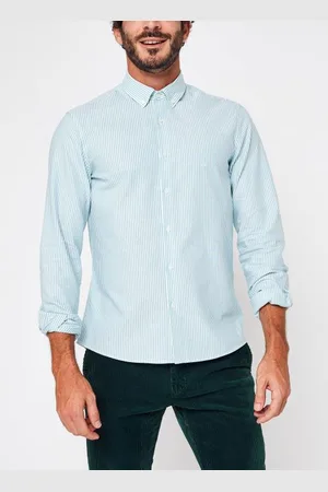Calvin Klein Washed Oxford Stripe Slim Shirt by