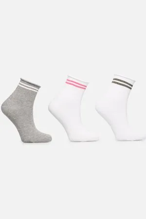 Sarenza Lot de 3 paires de socquettes femme lurex by