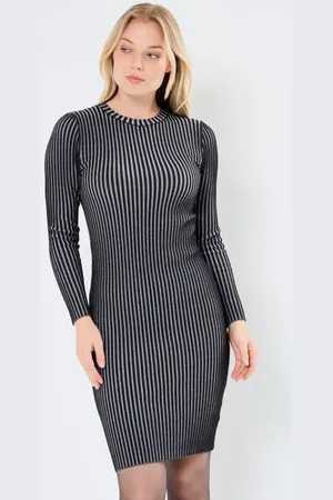 Sixth June BICOLOR KNIT MIDI SS DRESS by