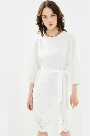 SELECTED Slframone 3/4 Short Broderi Dress B by