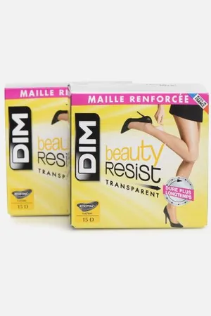 Dim Collant Resist Transparent Cube 15 Deniers X2 by