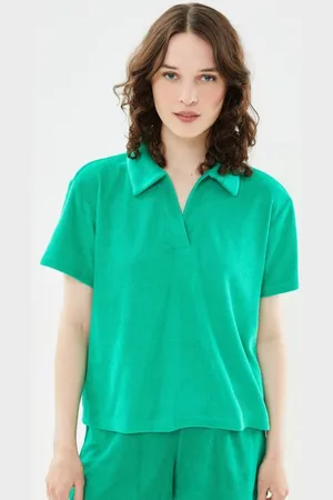 VILA VIFROTTE V-NECK S/S POLO TOP/SU/LS by
