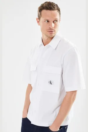 Calvin Klein Seersucker Ss Shirt by