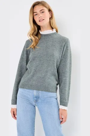 VERO MODA VMFIA LS O-NECK LACE PULLOVER GA by