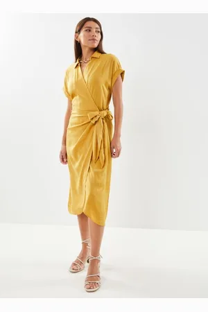 VILA Vimiel Geo Wrap S/S Midi Dress/C25 by