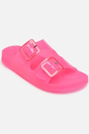 Colors of California Jelly sandal 2 buckles by