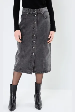 VILA VIMORA HW MIDI DENIM SKIRT/ROU by