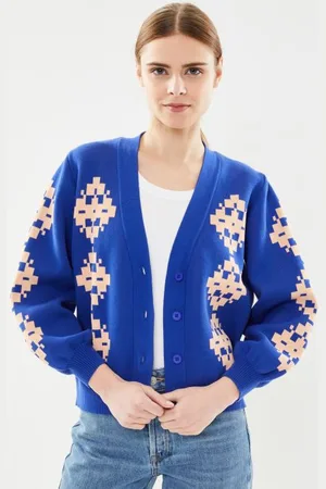 The Tiny Big Sister Nora Jacquard Cardigan by