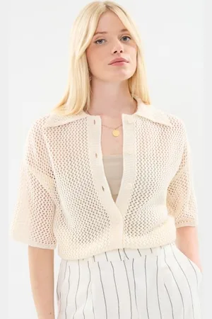 VILA Vizola Polo 2/4 Knit Cardigan by
