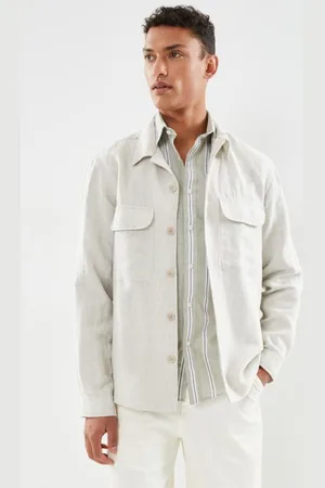 SELECTED Slhmads-Linen Overshirt Ls Noos by