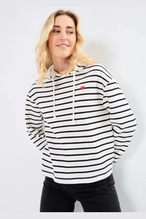 Pieces PCCHILLI LS HOODIE STRIPES EMB NOOS BC by