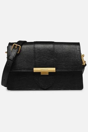 Lancaster Sac trotteur A rabat avec fermoir S Lézard Ily by