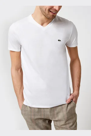 Lacoste T-shirt col V en jersey de coton by