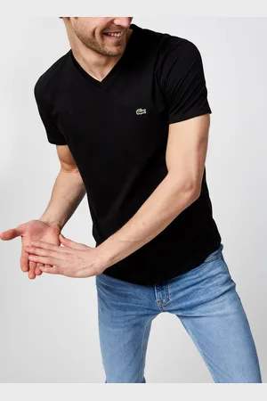 Lacoste T-shirt col V en jersey de coton by