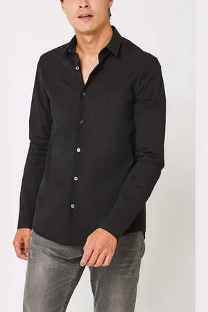 Calvin Klein Ck Chest Logo Slim Stretch Shirt by
