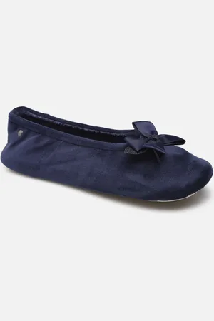 Isotoner Ballerine Microvelours – Nœud Grosgrain W by