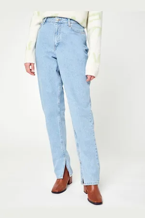 NA-KD High Waist Side Slit Denim N by