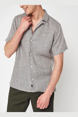 Casual Friday Anton Ss Printed Linen Resort Shirt by