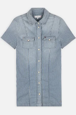 Tommy Hilfiger Pinstripe Shirt Dress by
