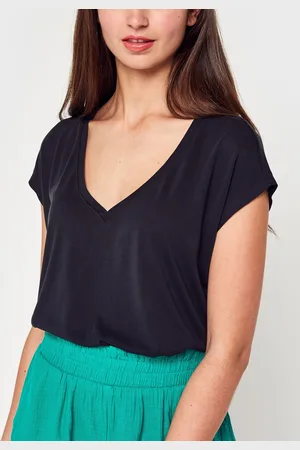 VILA Vimodala V-Neck S/S Top/Su - Noos by