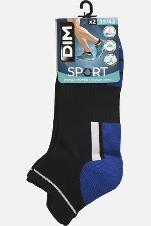 Dim Socquettes Courtes Sport Impact Moyen Homme - Lot de 2 by