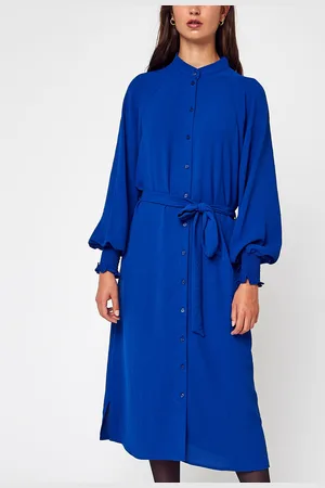 VERO MODA Vmjanni L/S Calf Shirt Dress Wvn Btq by