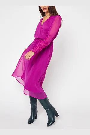 VERO MODA Vmcarolina Kas Ls Calf Dress Wvn Ga by