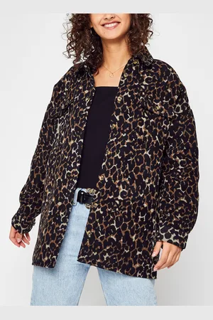 Noisy May Nmflanny Animal L/S Long Shacket Bg Wvn by