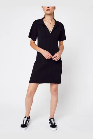 NA-KD Pique Collar Knitted Dress by