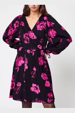 SELECTED Slfvaletta Ls Short Wrap Dress B by
