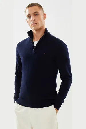 Tommy Hilfiger Pima Org Ctn Cashmere Zip Mock by