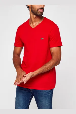 Lacoste T-shirt col V en jersey de coton by