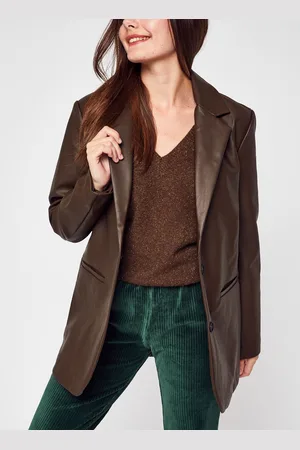 VILA VISUMAYA L/S COATED BLAZER by