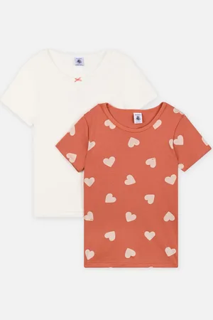 Petit Bateau Lot De 2 Tee Shirts MC Fille - A05L300 by