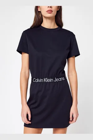 Calvin Klein Logo Waist Milano T-Shirt Dress by