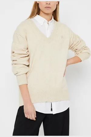 Tommy Hilfiger Puff Sleeve V-Nk Sweater by