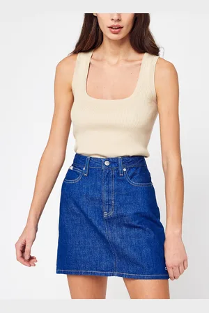 Calvin Klein Rib Square-Neck Tank by