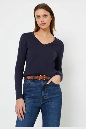 Petit Bateau T-Shirt Iconique Manches Longues Col Rond Coton Epais Bio - Femme by