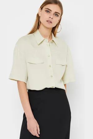 Calvin Klein Tencel Ss Blouse by