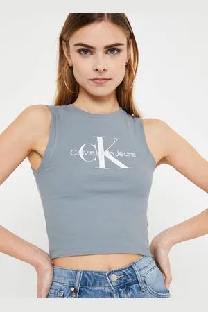 Calvin Klein Archival Monologo Rib Tank Top by