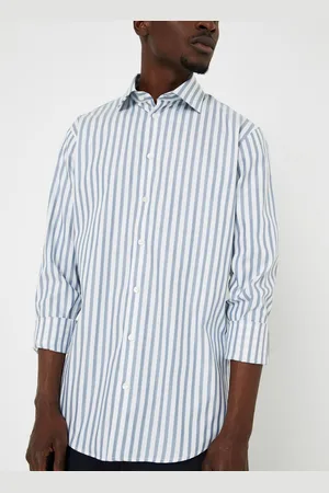 SELECTED Slhslimethan-Dob Stripe Shirt Ls B Noos by