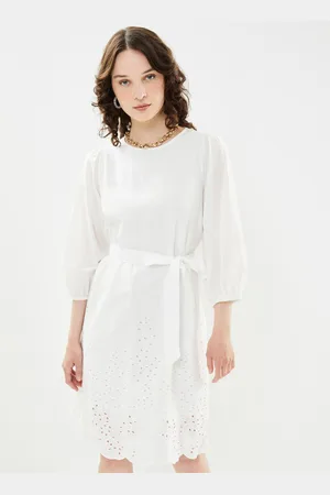 SELECTED Slframone 3/4 Short Broderi Dress B by