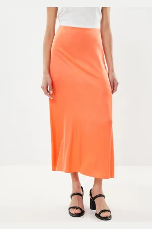 SELECTED Slffranziska Hw Ankle Satin Skirt B by