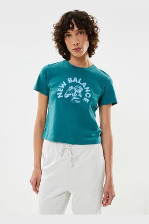 New Balance NB Essentials Bloomy Short Sleeve Boxy T-Shirt by