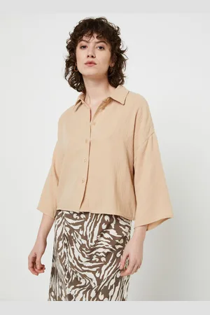 VERO MODA Vmnatali Crop Shirt Wvn Noos by
