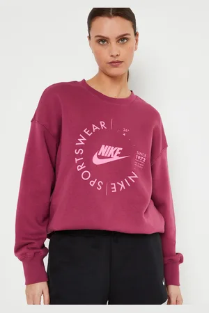 Nike W Nsw Phnx Flc Os Crew Prnt Su by