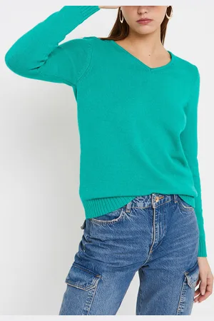 VILA Viril V-Neck L/S Knit Top - Noos by