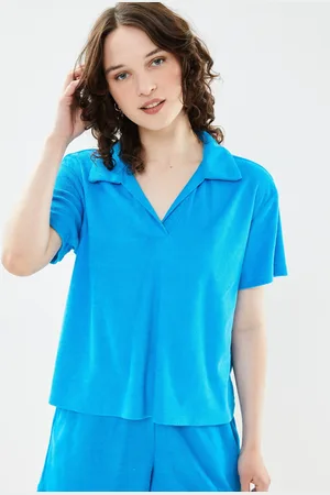 VILA VIFROTTE V-NECK S/S POLO TOP/SU/LS by